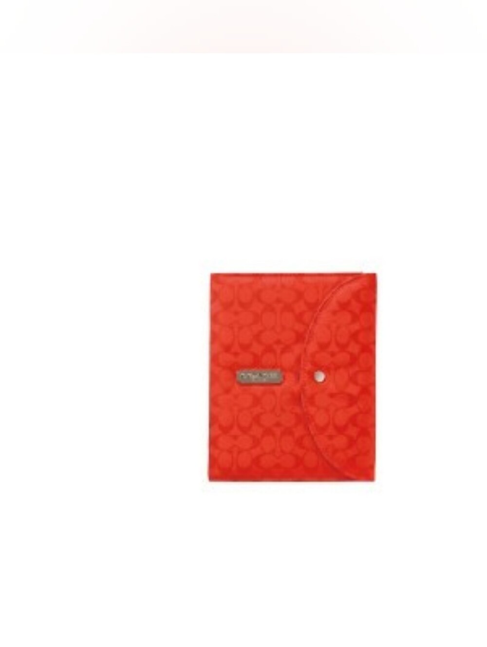 Coach Red Signature Notebook & Cover Holder - Picture 3 of 4